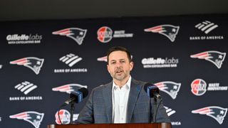 Hurley: It's probably best to not expect the world from Patriots' 2026 draft class taken at BSJ Headquarters (Patriots). Photo by Eric Canha-Imagn Images