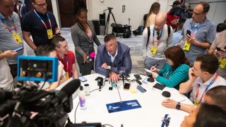 BSJ Live Q&A: Bedard on Patriots post-league meetings as we wait for the draft - 4 p.m. Friday 04.10.26 taken at BSJ Headquarters (Patriots). Photo by (USA Today Network)