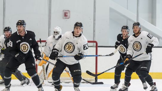 Bruins rookie Jake DeBrusk off to strong start with David Krejci & David Pastrnak taken at TD Garden (Bruins)