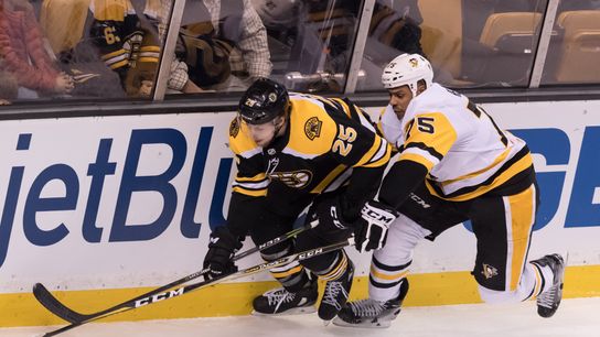 Analysis: Brandon Carlo finding his game taken at Bridgestone Arena (Bruins)