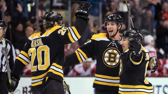 Final: Bruins 6, Red Wings 5 (OT) — Marchand (hat trick) does it again taken at TD Garden (Bruins)