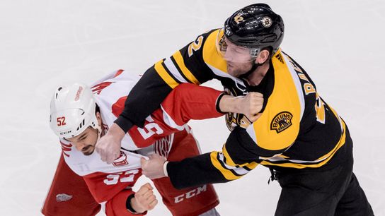 David Backes reacts to three-game suspension taken at TD Garden (Bruins)