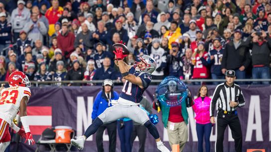 First and 10: Putting the wraps on Sunday's dramatic win over Kansas City taken at BSJ Headquarters (Patriots)