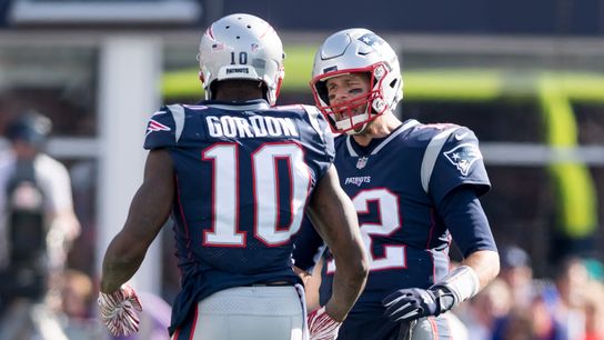 Gordon has a pair of catches in his Patriots' debut taken at Gillette Stadium (Patriots)