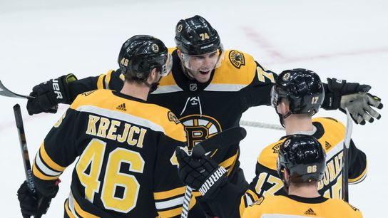 Final:  Bruins 6, Flames 4 - B's outlast Calgary in slugfest at TD Garden taken at TD Garden (Bruins)