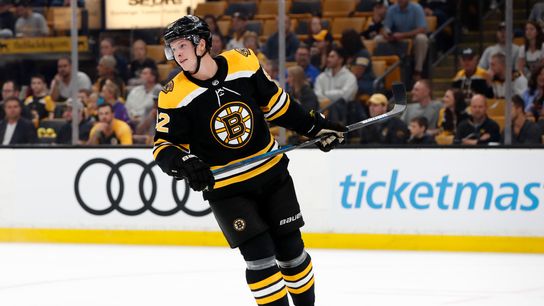 Trent Frederic joins carousel of 3rd-line center candidates: What can physical pivot bring to Bruins? taken at Warrior Ice Arena (Bruins)