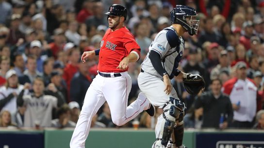 ALDS Notebook: Moreland hobbled, but injury not thought serious; Brasier's temper flares taken at Fenway Park (2018 AL Division Series)