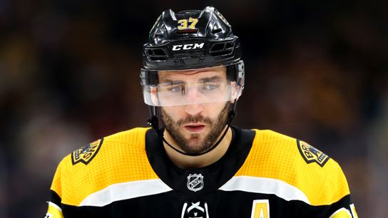 Patrice Bergeron to miss at least a month with rib, clavicle injury - where do Bruins go from here? taken at BSJ Headquarters (Bruins)