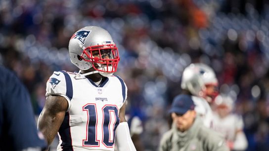 Josh Gordon deflects question about possible discipline: 'I couldn't even give you an answer' taken at New Era Field (Patriots)
