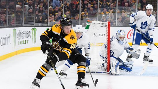 Back in the lineup, Anders Bjork looking to take a page out of Jake DeBrusk’s book taken at Scotiabank Arena (Bruins)