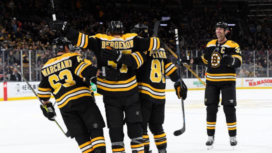 BSJ Game Report: Bruins 5, Maple Leafs 1 - Bergeron line, Halak carry B’s past slow start against Toronto taken at TD Garden (Bruins)