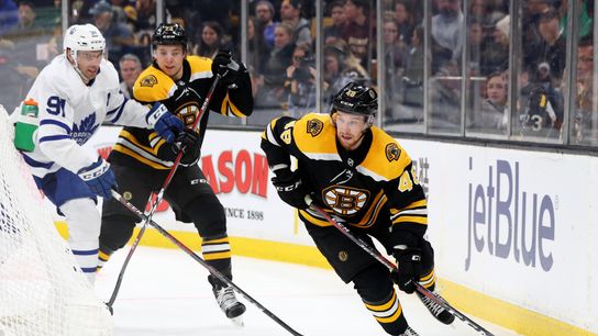 Matt Grzelcyk answers call following late hit on Charlie McAvoy; David Krejci reaches impressive milestone taken at TD Garden (Bruins)