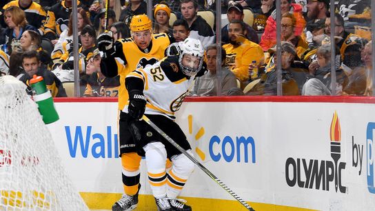 NHL Notebook: Even with all the stitches and loose teeth, Bruins don’t expect full-time facemasks any time soon taken at Warrior Ice Arena (Bruins)