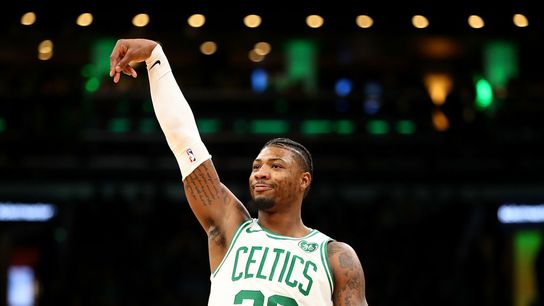 Is Marcus Smart turning into a respectable 3-point shooter? taken at TD Garden (Celtics)