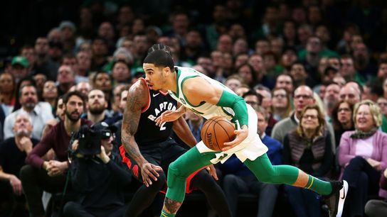 Celtics Notebook: Jayson Tatum expects to play Game 1, Marcus Smart's timeline remains uncertain taken at Auerbach Center (Celtics)