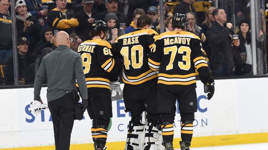 UPDATE: Tuukka Rask suffers concussion after scary collision with Filip Chytil taken at TD Garden (Bruins)