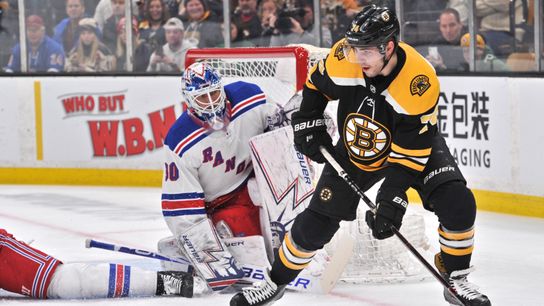 Mired in month-long slump, Jake DeBrusk is holding himself accountable taken at Warrior Ice Arena (Bruins)
