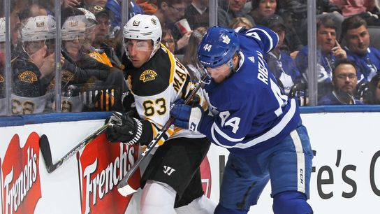 When it comes to capitalizing against Leafs, Bruins are ready to keep a low profile taken at Warrior Ice Arena (2019 Stanley Cup Playoffs)