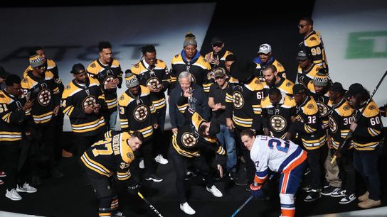 Bruins Notebook: In effort to stay fresh during long break, Bruins to seek help from Black Aces, friends down in Foxborough taken at Warrior Ice Arena (2019 Stanley Cup Playoffs)