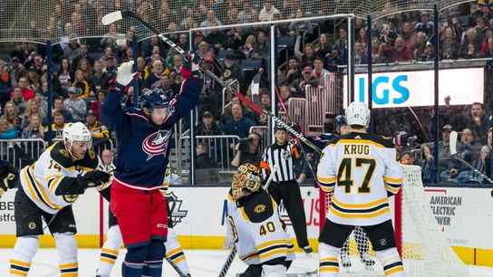 Final: Bruins 6, Blue Jackets 2  - Complete effort has Bruins within a point of clinching home ice taken at BSJ Headquarters (Bruins)