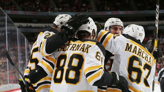A return to form for Bruins’ top line is creating an embarrassment of riches up front for Bruce Cassidy taken at Prudential Center (Bruins)
