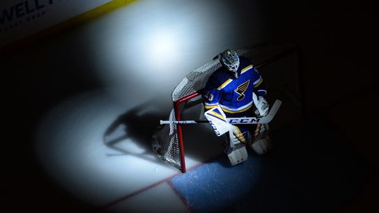 Bruins hoping some ‘inside information’ helps crack Jordan Binnington in net during Cup Final taken at Warrior Ice Arena (2019 Stanley Cup Playoffs)
