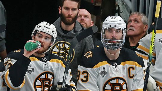 Zdeno Chara’s presence looms large both on bench and in Cup Final — with availability uncertain for Game 5 taken at Enterprise Center (2019 Stanley Cup Playoffs)