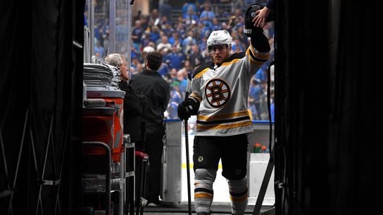 Facing a flat salary cap and 'risky' playoff return, Torey Krug accepts that he’ll ‘have to prepare for free agency’ taken at Warrior Ice Arena (Bruins)