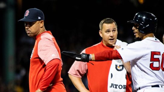 FINAL: Red Sox 7, Royals 5 - Benintendi, Devers power Sox without Martinez (back) taken at BSJ Headquarters (Red Sox)