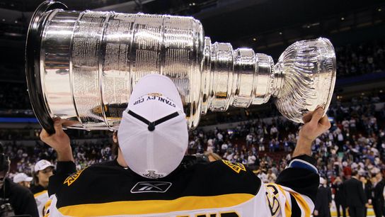 Could the 1st-place Bruins be awarded the Stanley Cup outright? Brad Marchand has some 'mixed feelings' about such a scenario taken at BSJ Headquarters (Bruins)
