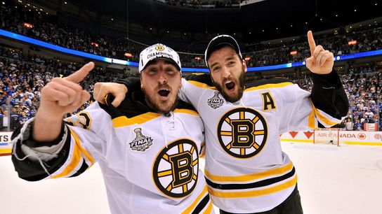 ‘They’re two different birds’: The Bruins’ own version of ‘The Odd Couple’ in Patrice Bergeron & Brad Marchand aren't slowing down taken at Warrior Ice Arena (Bruins)