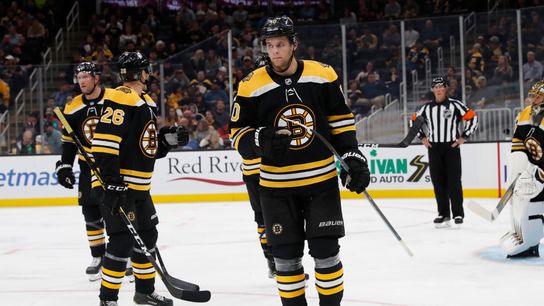 Despite a promising preseason, a trip to Providence appears to be in the cards for Anders Bjork taken at TD Garden (Bruins)