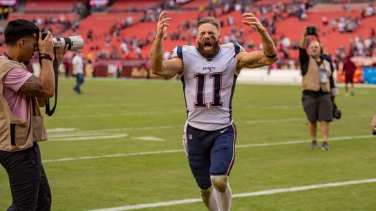 Bedard's Breakdown: Who should be the happiest Patriot to see Cam Newton sign with New England? taken at BSJ Headquarters (Patriots)