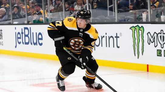 With Torey Krug sidelined with an upper-body injury, how will Bruins’ power play, blue line adjust? taken at Warrior Ice Arena (Bruins)