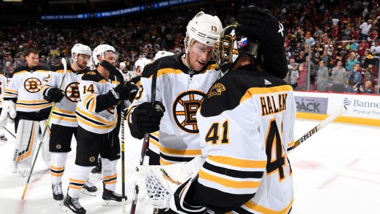 While Bruins continue to shake off rust, Jaroslav Halak provides steadying presence in net taken at BSJ Headquarters (Bruins)