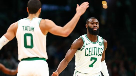 Jaylen Brown and Jayson Tatum are building a bright Celtics future together taken at TD Garden (Celtics)