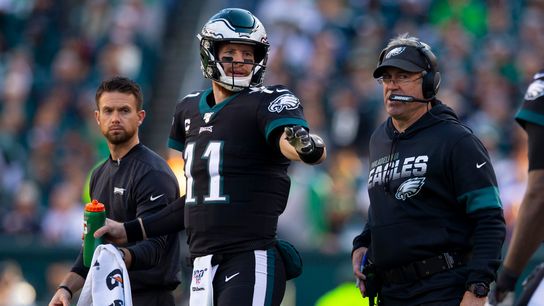 On The Beat: Talking Eagles fact & fiction on their secondary, passing game, Carson Wentz & how Patriots should attack with Geoff Mosher taken at BSJ Headquarters (Patriots)