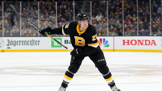 A confident Brandon Carlo is making strides in an overlooked area of his game taken at Warrior Ice Arena (Bruins)