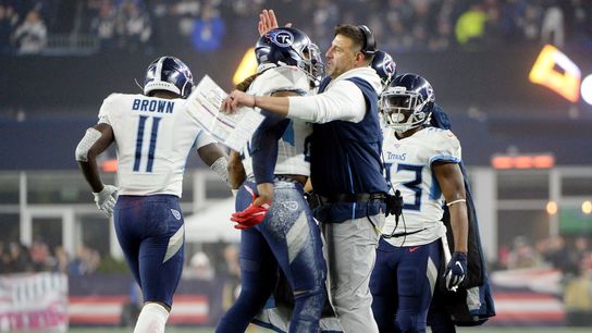 View From Nashville: Mike Vrabel's 'team of believers' lives on in the playoffs taken at Gillette Stadium (2019 NFL Playoffs)