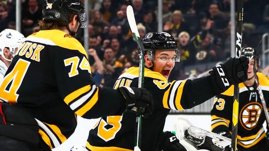 WIth a potential roster shuffle ahead, where does Karson Kuhlman fit in Bruins’ lineup? taken at Warrior Ice Arena (Bruins)