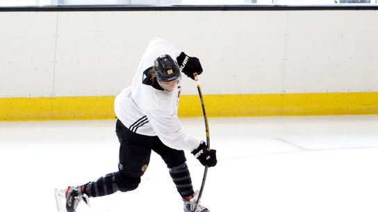 Pastrnak and Kase return to ice, Bruce Cassidy named Jack Adams Award finalist and more from Day 3 of Bruins camp taken at BSJ Headquarters (Bruins)