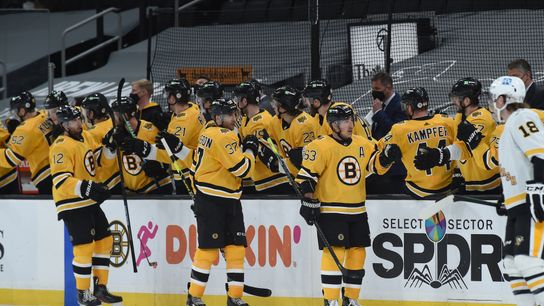 Bruins' top-6 shuffle paid off in offensive barrage against Penguins taken at BSJ Headquarters (Bruins)
