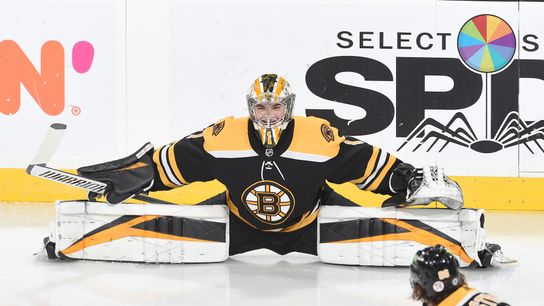Jeremy Swayman to make NHL debut Tuesday against Flyers taken at BSJ Headquarters (Bruins)