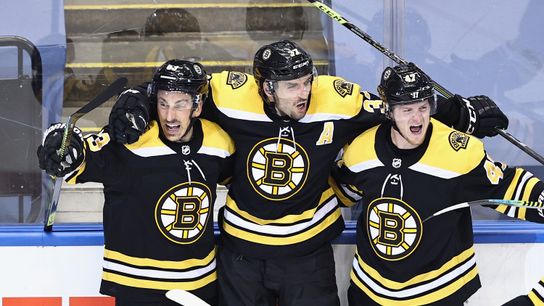 BSJ Game Report: Bruins 4, Hurricanes 3 (2OT) - Bergeron, Krejci lines shine as B's outlast Carolina in Game 1 taken at BSJ Headquarters (Bruins)