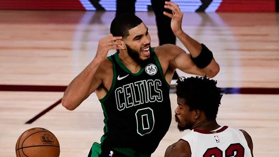 BSJ Game Report: Heat 117, Celtics 114 (OT) -- Celtics blow 14-point fourth quarter lead in Game 1 loss taken at BSJ Headquarters (Celtics)