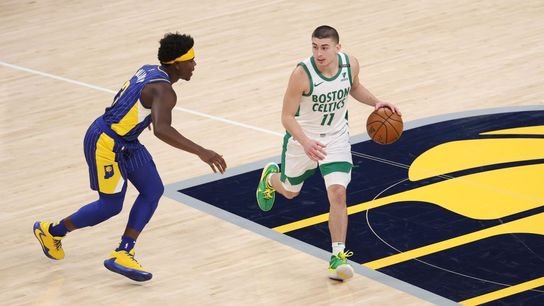 Robb: Is Payton Pritchard earning his way into a starting opportunity? taken at BSJ Headquarters (Celtics)