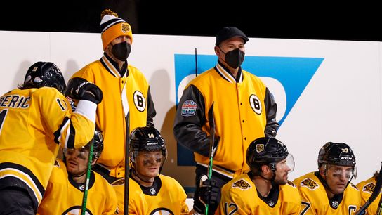 Bruce Cassidy ready for better days ahead as majority of Bruins' traveling party receives COVID vaccines taken at BSJ Headquarters (Bruins)