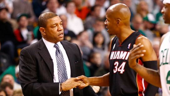 Doc Rivers is still trying mend fences among Ray Allen and 2008 Celtics taken at TD Garden (Celtics)