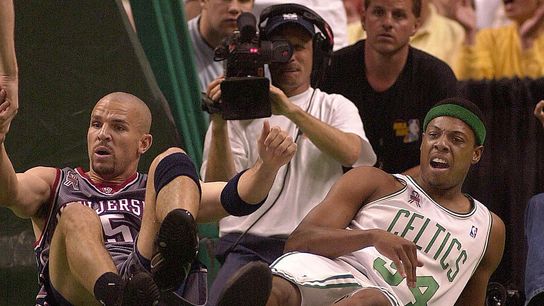Classic Box Score: Paul Pierce leads the greatest fourth quarter comeback in playoff history taken at BSJ Headquarters (Celtics)