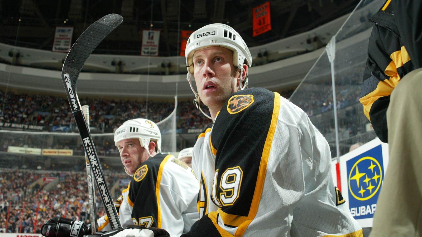OTD in NHL history! Jumbo Joe Thornton was traded from the Bruins to the  Sharks in 2005 : r/nhl